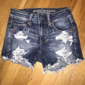 American eagle denim ripped jeans.